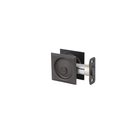 Kwikset Square Privacy Pocket Door Lock Venetian Bronze Finish 335SQT-11P